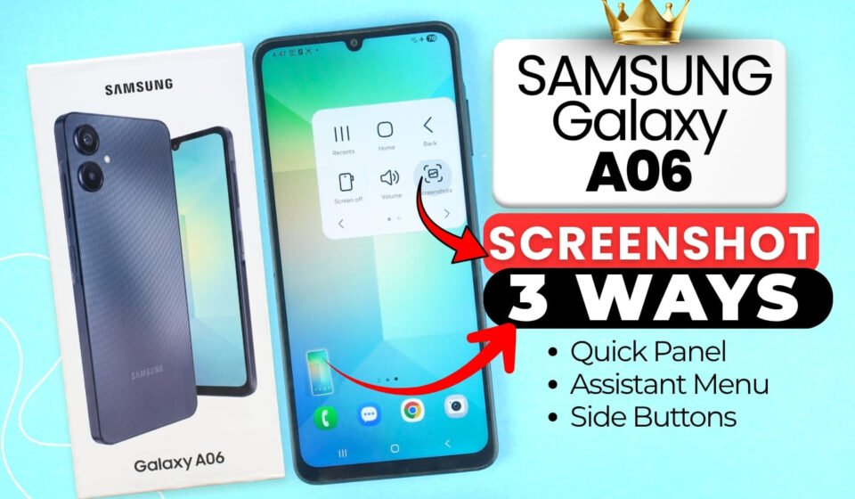 Samsung Galaxy A06 | How To Take Screenshot | 3 Ways