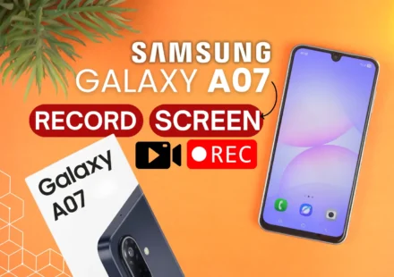 a07 screen recording