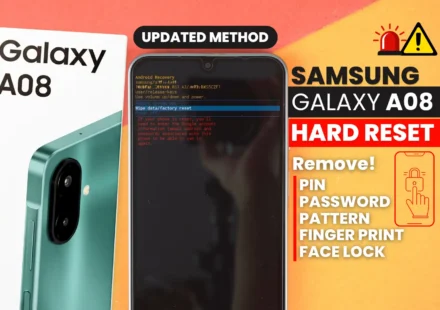 samsung a08 hard reset