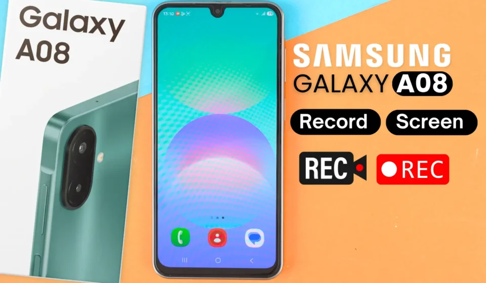 Samsung Galaxy A08: How To Screen Record? a08 screen record