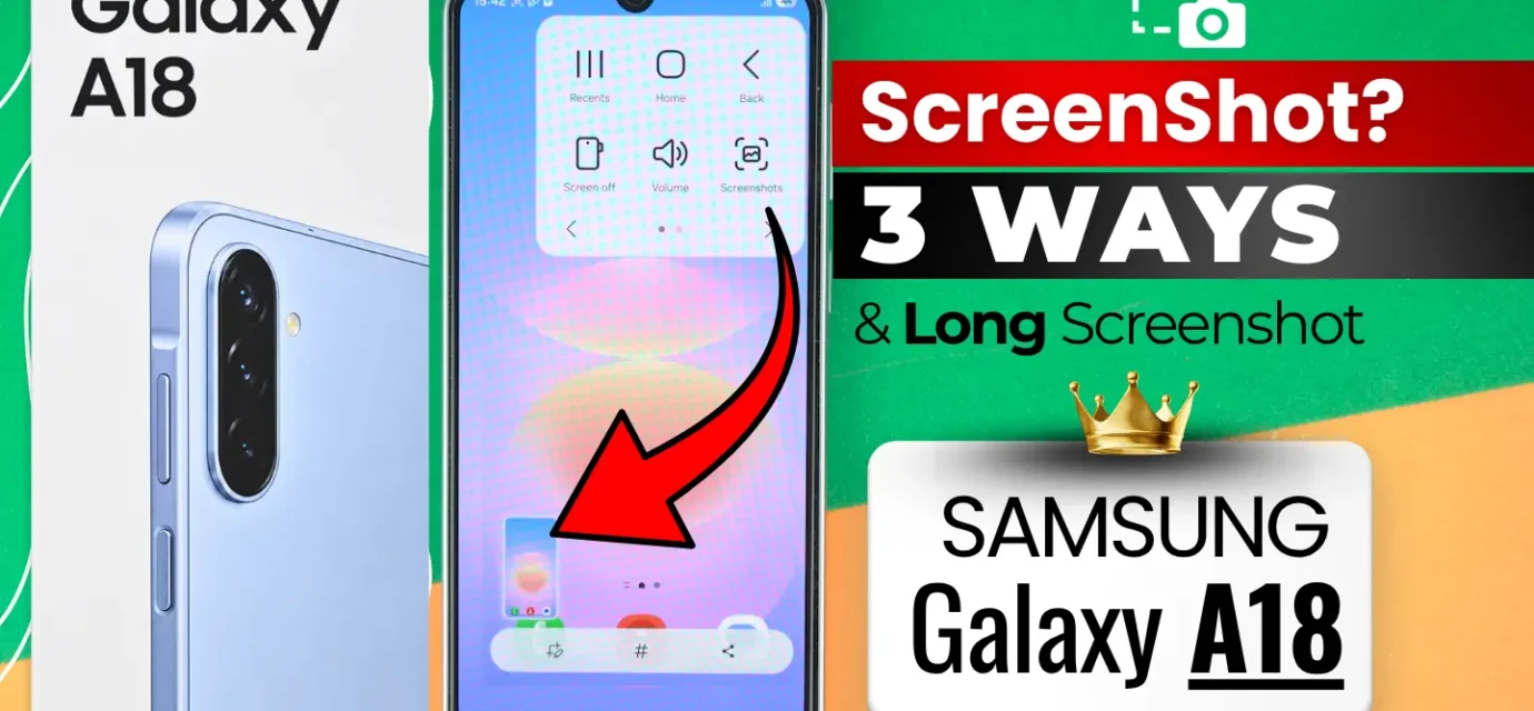 Samsung a18 screenshot