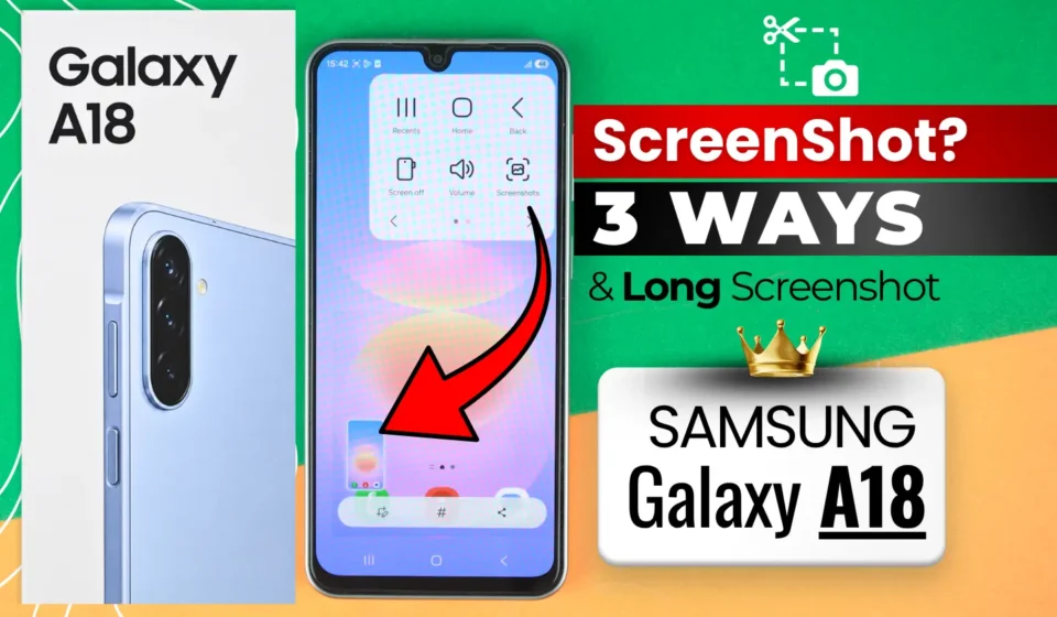 Samsung a18 screenshot