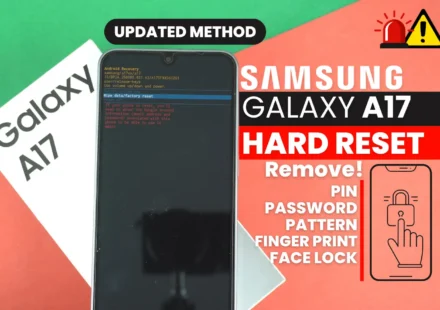 Samsung A17 hard reset